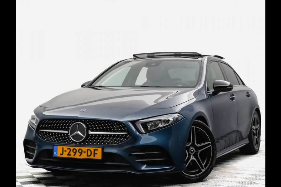 Mercedes-Benz A-Klasse AMG 180 Aut7 Premium Plus (burmester,360,sfeerverlichting,leer,panodak)