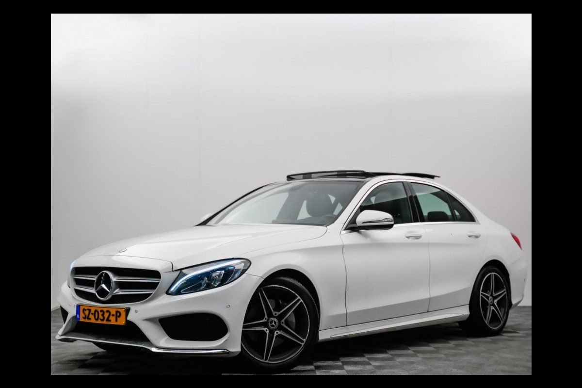 Mercedes-Benz C-Klasse AMG Aut9 (panodak,sfeerverlichting,keyless,leer,camera)