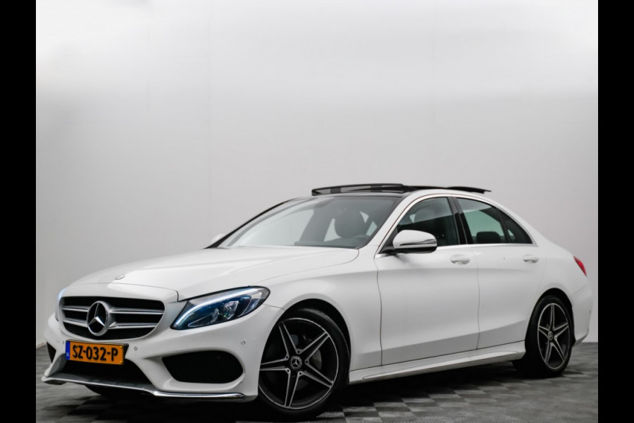 Mercedes-Benz C-Klasse AMG Aut9 (panodak,sfeerverlichting,keyless,leer,camera)