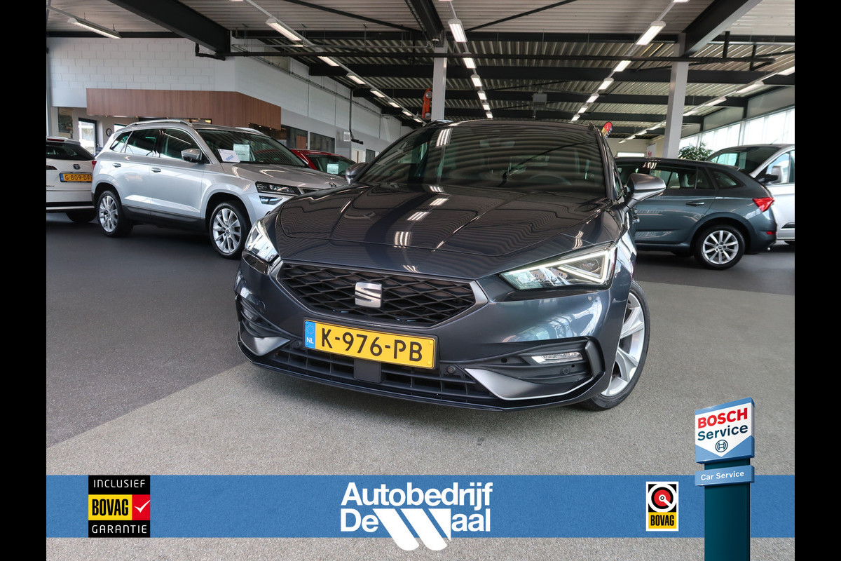 Seat Leon Sportstourer 1.5 TSi 150pk FR Launch Edition CAMERA/KEYLESS/VIRTUAL/CARPLAY/TREKH./STOELVERW.