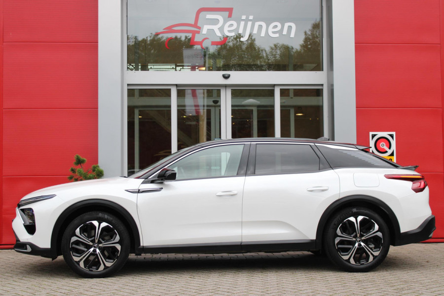 Citroën C5 X 1.6 PHEV 225PK AUTOMAAT HYBRID SHINE |NAVIGATIE |19'' TWO TONE LICHTMETALEN VELGEN|ELEKTRISCHE ACHTERKLEP | LEDEREN BEKLEDING | ELEKTRISCH VERSTELBARE VOORSTOELEN MET GEHEUGEN | CAMERA | DODEHOEK BEWAKING | STOEL/STUUR VERW. |STOELVENTILATIE | DRAADLOZE TELEFOON LADER | APPLECARPLAY/ANDROID AUTO|FULL LED KOPLAMPEN|