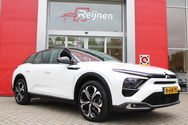 Citroën C5 X 1.6 PHEV 225PK AUTOMAAT HYBRID SHINE |NAVIGATIE |19'' TWO TONE LICHTMETALEN VELGEN|ELEKTRISCHE ACHTERKLEP | LEDEREN BEKLEDING | ELEKTRISCH VERSTELBARE VOORSTOELEN MET GEHEUGEN | CAMERA | DODEHOEK BEWAKING | STOEL/STUUR VERW. |STOELVENTILATIE | DRAADLOZE TELEFOON LADER | APPLECARPLAY/ANDROID AUTO|FULL LED KOPLAMPEN|