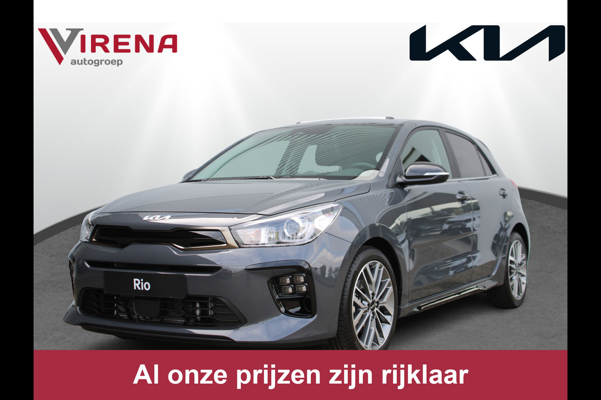 Kia Rio 1.0 T-GDi MHEV GT-Line - Schuif/Kanteldak - Apple/Android Carplay - Cruise Control - Climate Control - Navigatie Fabriekgarantie