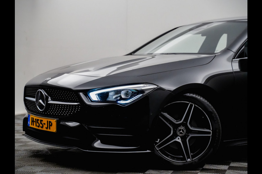 Mercedes-Benz CLA-Klasse AMG Night Edition Black (leer,sfeerverlichting,360,widescreen,keyless)