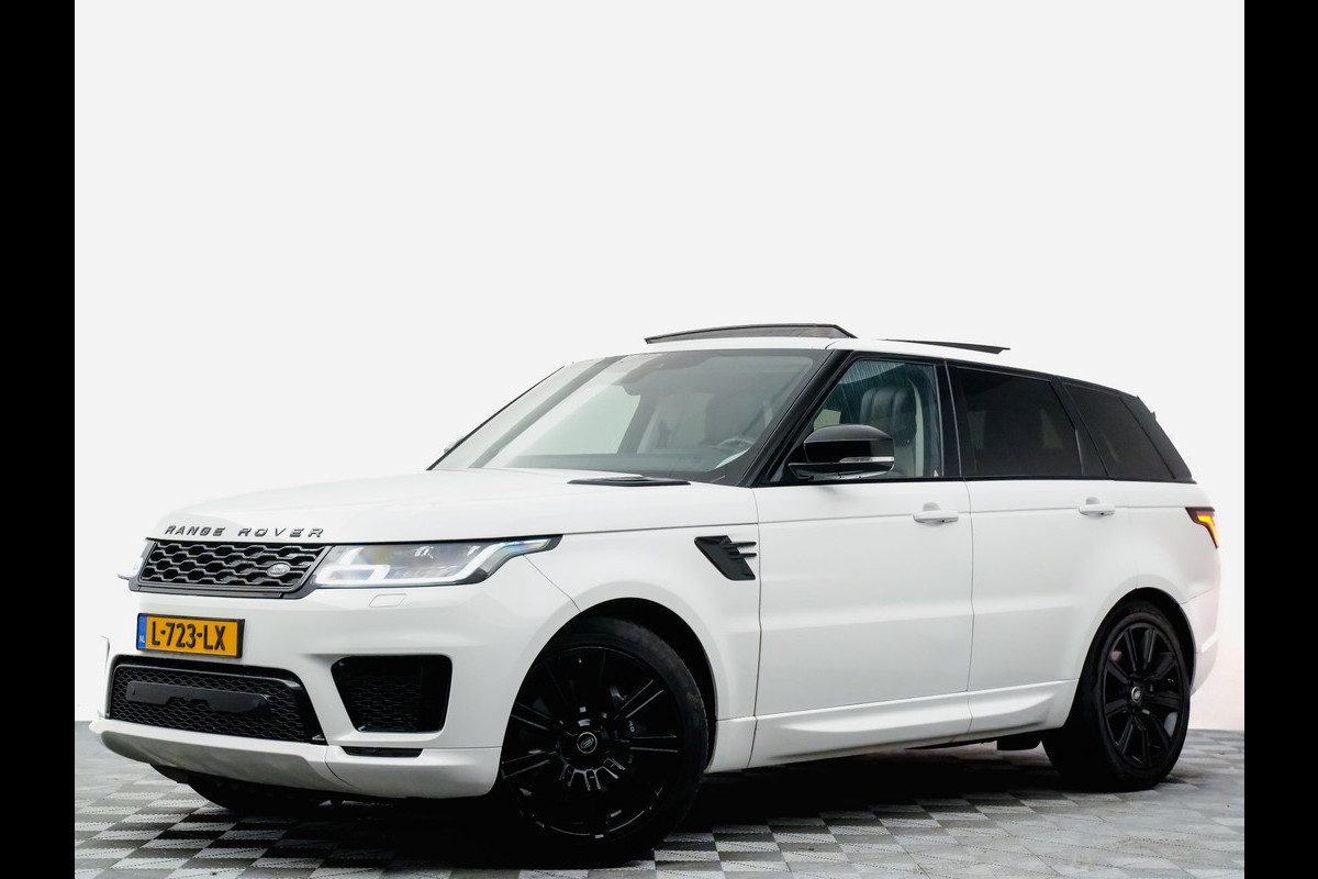 Land Rover Range Rover Sport P400e Autobiography Dynamic 445pk Black Pack (panodak,360,headup,leer)