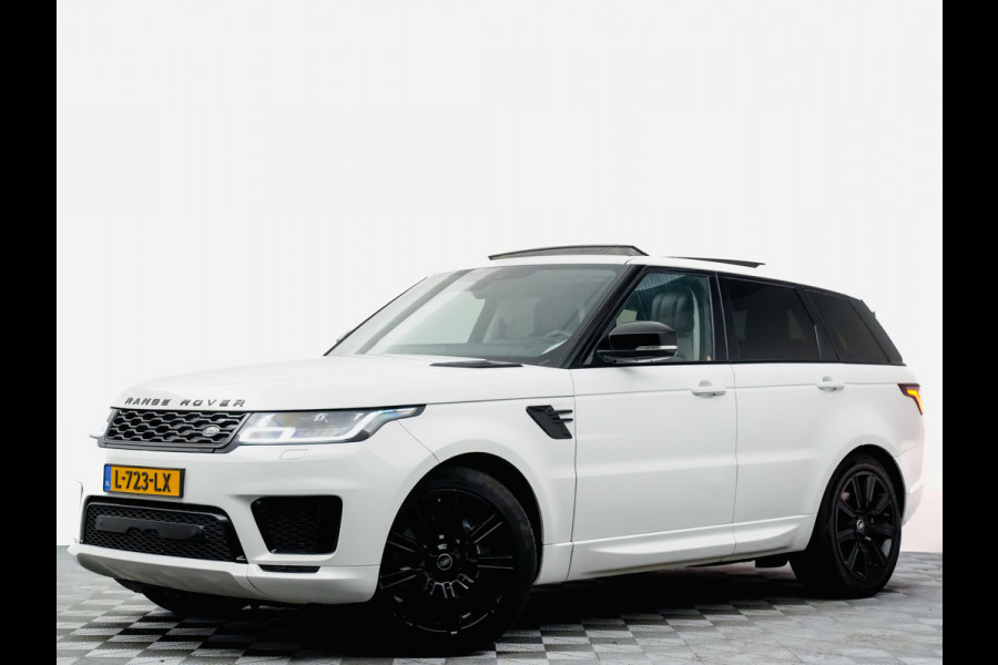 Land Rover Range Rover Sport P400e Autobiography Dynamic 445pk Black Pack (panodak,360,headup,leer)