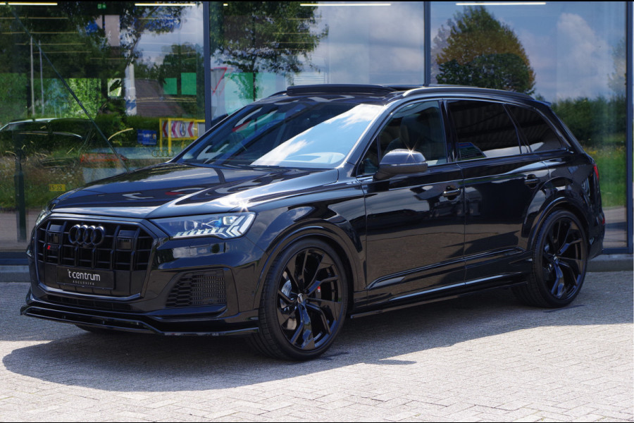 Audi Q7 4.0 TFSI SQ7 507 PK V8 Quattro 7p, *GRIJS-KENTEKEN* RS-Sportstoelen, Elek. Trekhaak, 4-Wielsturing, Laser-LED, Stoelkoeling & Ma