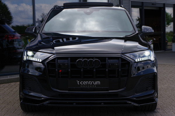 Audi Q7 4.0 TFSI SQ7 507 PK V8 Quattro 7p, *GRIJS-KENTEKEN* RS-Sportstoelen, Elek. Trekhaak, 4-Wielsturing, Laser-LED, Stoelkoeling & Ma