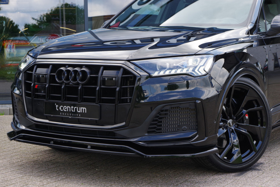 Audi Q7 4.0 TFSI SQ7 507 PK V8 Quattro 7p, *GRIJS-KENTEKEN* RS-Sportstoelen, Elek. Trekhaak, 4-Wielsturing, Laser-LED, Stoelkoeling & Ma