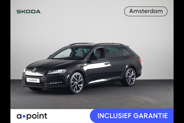 Škoda Superb Combi 1.4 TSI iV Sportline Business 218 pk Automaat (DSG) | Navigatie | Parkeersensoren | Cruise control | Stoelverwarming voor/achter | LED koplampen |