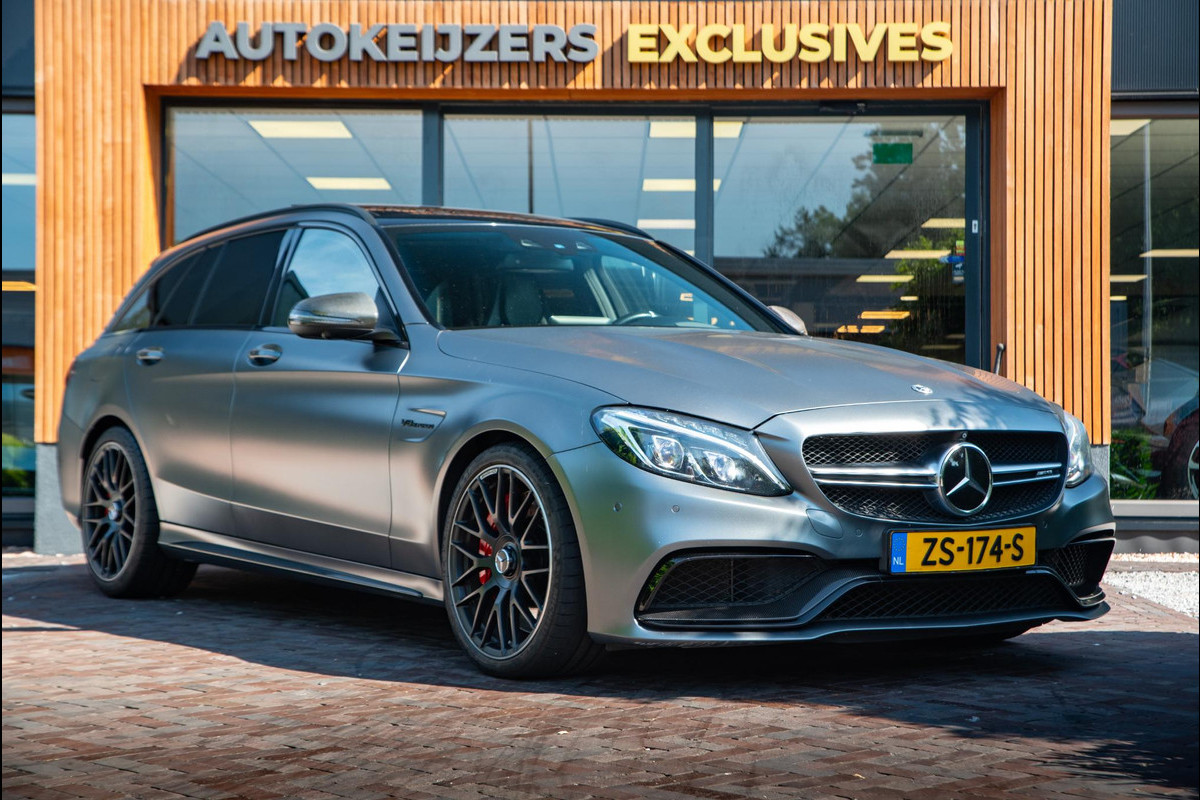 Mercedes-Benz C-Klasse Estate AMG 63 S Panoramadak Schaalstoelen Burmester Carbon Adapt. Cruise 19''LM