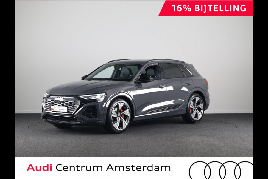 Audi Q8 e-tron 50 quattro S Edition 95 kWh 340 pk S-tronic | Verlengde garantie | Navigatie | Parkeersensoren (Park assist) | Rondomzichtcamera | 22" lichtmetalen velgen |