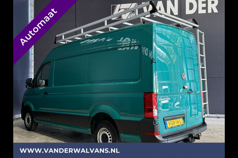 Volkswagen Crafter 2.0 TDI 177pk Automaat L3H3 L2H2 Euro6 Airco | 3000kg Trekhaak | Imperiaal | Camera Navigatie, Apple Carplay, Android Auto, Cruisecontrol, Parkeersensoren, Trap, Bijrijdersbank