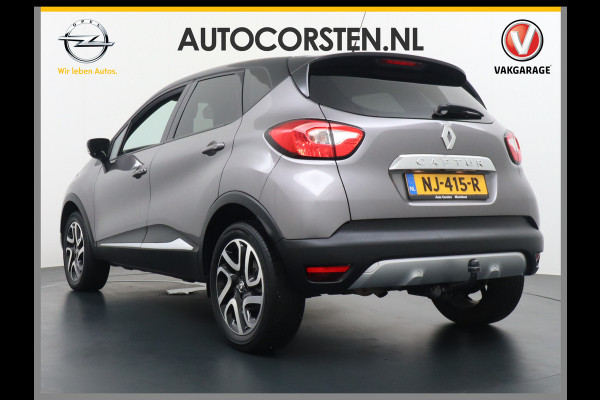 Renault Captur T120 pk AUT.6 Navi Camera Trekhaak PDC ECC MultiMedia R-Link+TouchScreen Keyless-Open/Start 17"LM Leer Stoel-verwarmd LED 1.2 TC ESP Hill-Holdf Isofix DAB Elektr.Verwarmde/Verstelbare/inklapbare-Spiegels Licht+Regensensor EBD ChroomPack LED Adaptive Mistlampen  Pack Look Automaat ESM VoiceCommand CruiseContr. Orig.NLse auto