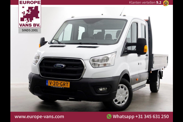 Ford Transit 350 2.0 TDCI 130pk L3H1 D.C. Trend Open Laadbak Trehaak 2800kg 11-2021