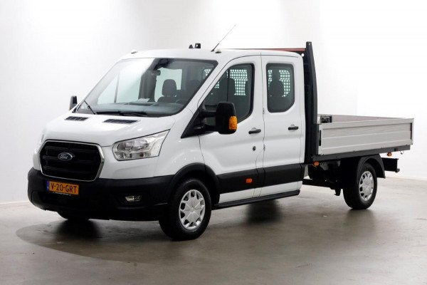 Ford Transit 350 2.0 TDCI 130pk L3H1 D.C. Trend Open Laadbak Trehaak 2800kg 11-2021