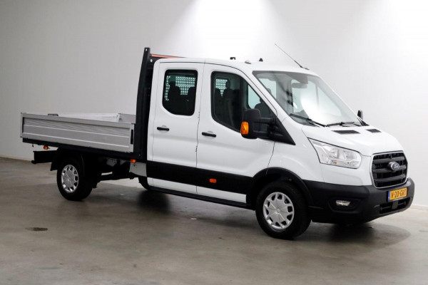 Ford Transit 350 2.0 TDCI 130pk L3H1 D.C. Trend Open Laadbak Trehaak 2800kg 11-2021