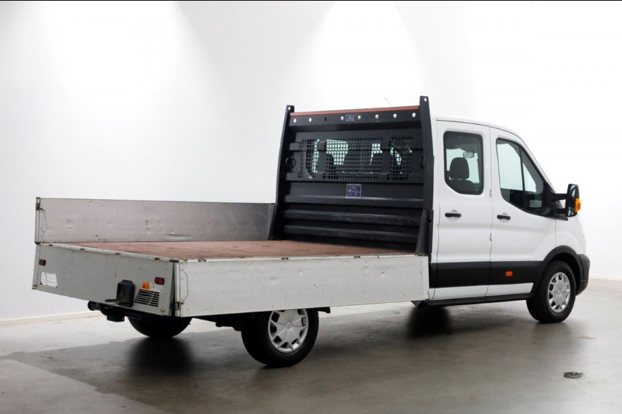 Ford Transit 350 2.0 TDCI 130pk L3H1 D.C. Trend Open Laadbak Trehaak 2800kg 11-2021