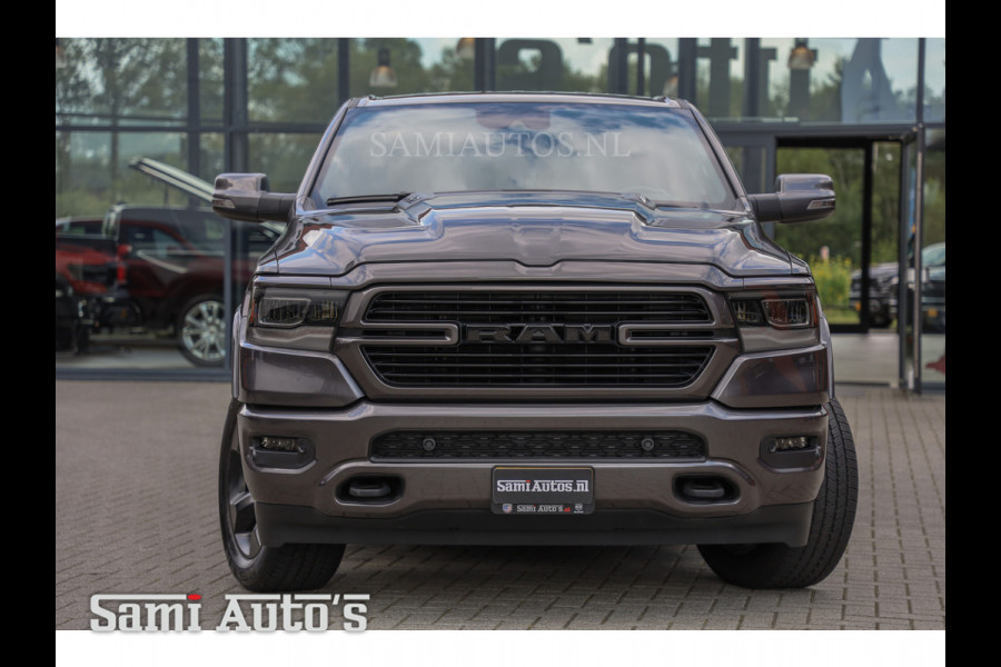 Dodge Ram 1500 SPORT NIGHT | 5.7 V8 4X4 HEMI 401PK | EERSTE EIGENAAR | GRANITE CRYSTAL | DUBBELE CABINE | CREWCAB | GRIJSKENTEKEN | 5 PERSOONS |