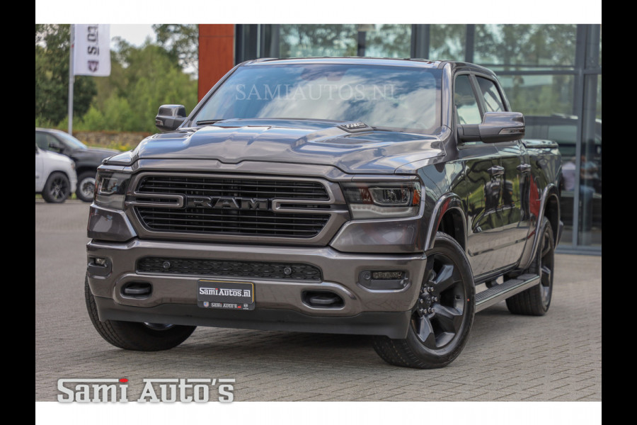 Dodge Ram 1500 SPORT NIGHT | 5.7 V8 4X4 HEMI 401PK | EERSTE EIGENAAR | GRANITE CRYSTAL | DUBBELE CABINE | CREWCAB | GRIJSKENTEKEN | 5 PERSOONS |