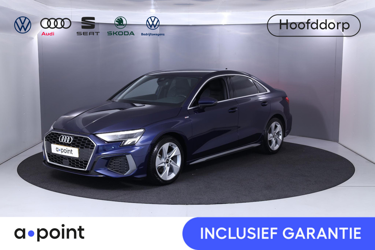 Audi A3 Limousine 30 TFSI S-line 110 pk S-tronic | Verlengde garantie | Navigatie | Parkeersensoren (Park assist) | Cruise control | Full-LED koplampen |