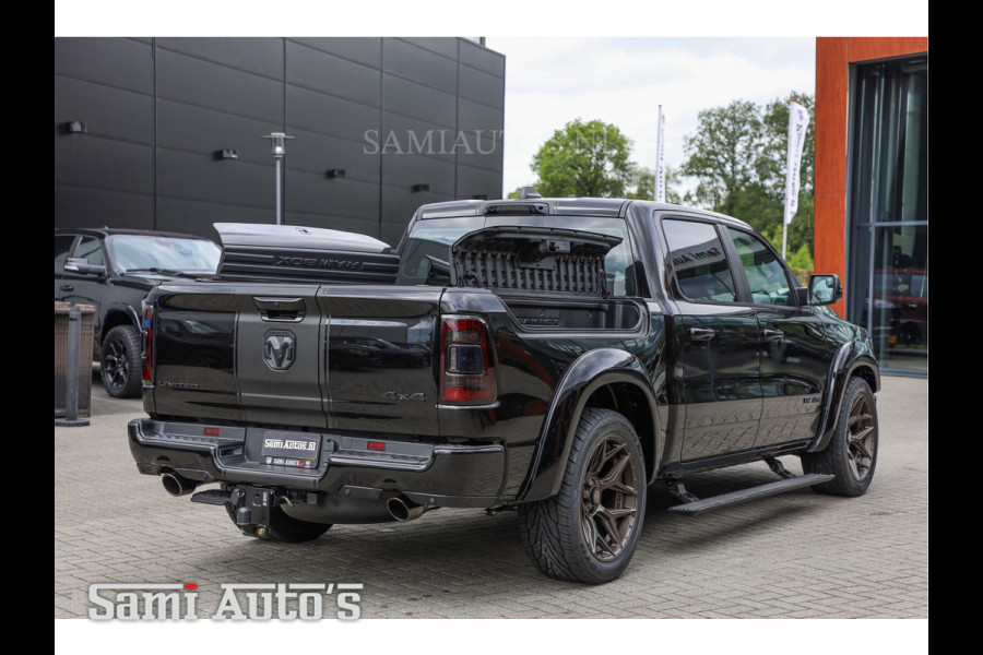 Dodge Ram 1500 LIMITED NIGHT | LPG | COVER| XB9 | MWK | VIRUAL | HUD ADG | SER LUCHTVERING | MEEST VOLLE UITVOERING | 5.7 V8 HEMI 402PK | CREW CAB | DUBBELE CABINE | DC | 5 PERSOONS | GRIJSKENTEKEN BEDRIJFS AUTO | VOORRAAD NUMMER 2167 - 6454  |