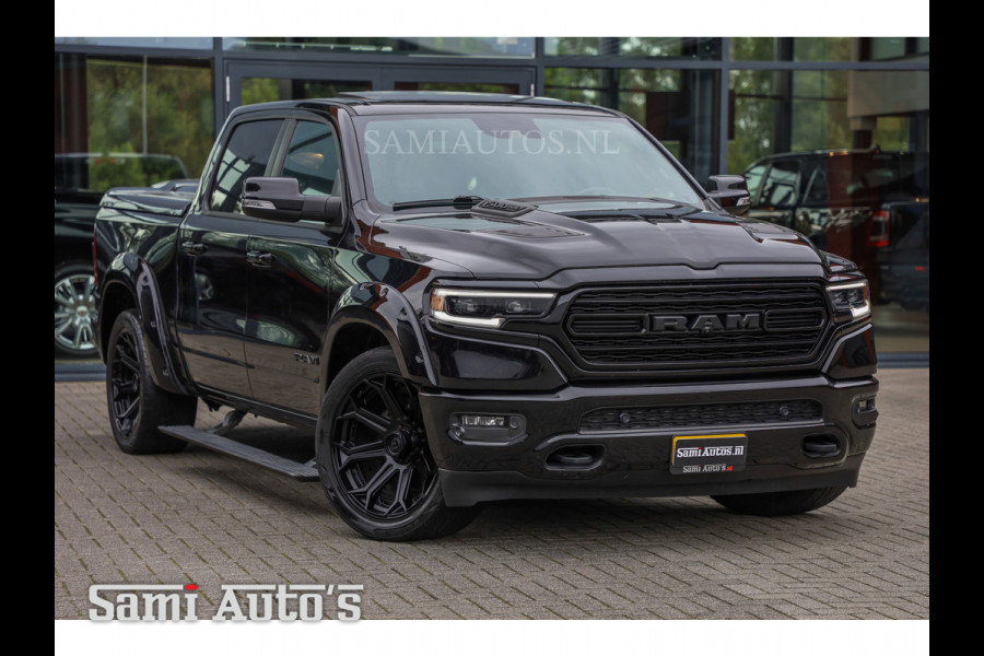 Dodge Ram 1500 HULK PACK | LIMITED NIGHT | BOM VOL | DC | BLACK FEUL WIELEN | WIDE BODY | 5.7 V8 HEMI 402PK | CREW CAB | 5 PERSOONS PICK UP | DUBBELE CABINE | EERSTE EIGENAAR |