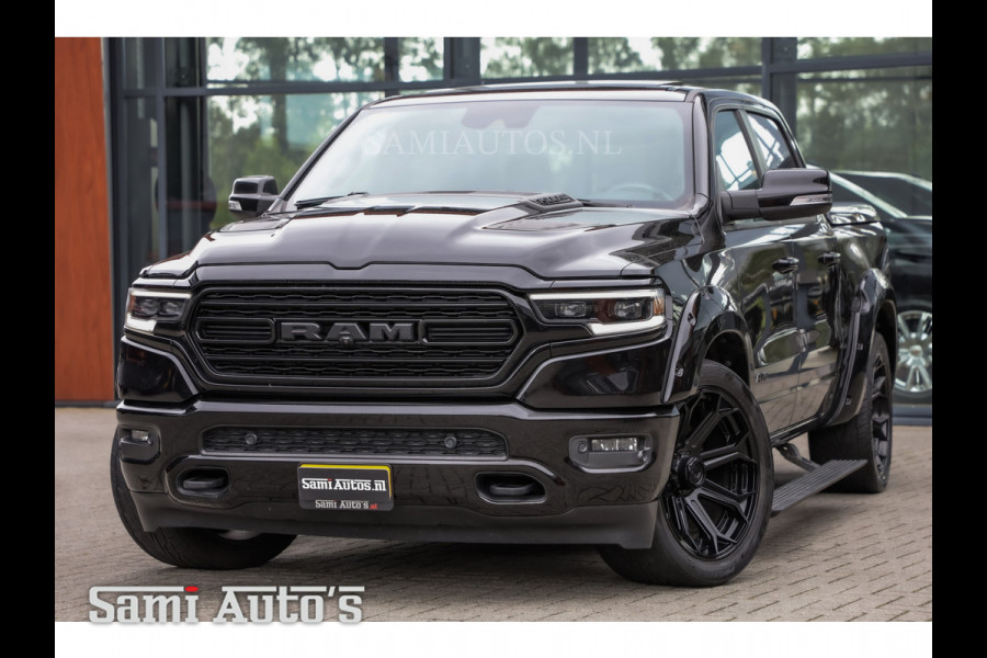 Dodge Ram 1500 HULK PACK | LIMITED NIGHT | BOM VOL | DC | BLACK FEUL WIELEN | WIDE BODY | 5.7 V8 HEMI 402PK | CREW CAB | 5 PERSOONS PICK UP | DUBBELE CABINE | EERSTE EIGENAAR |