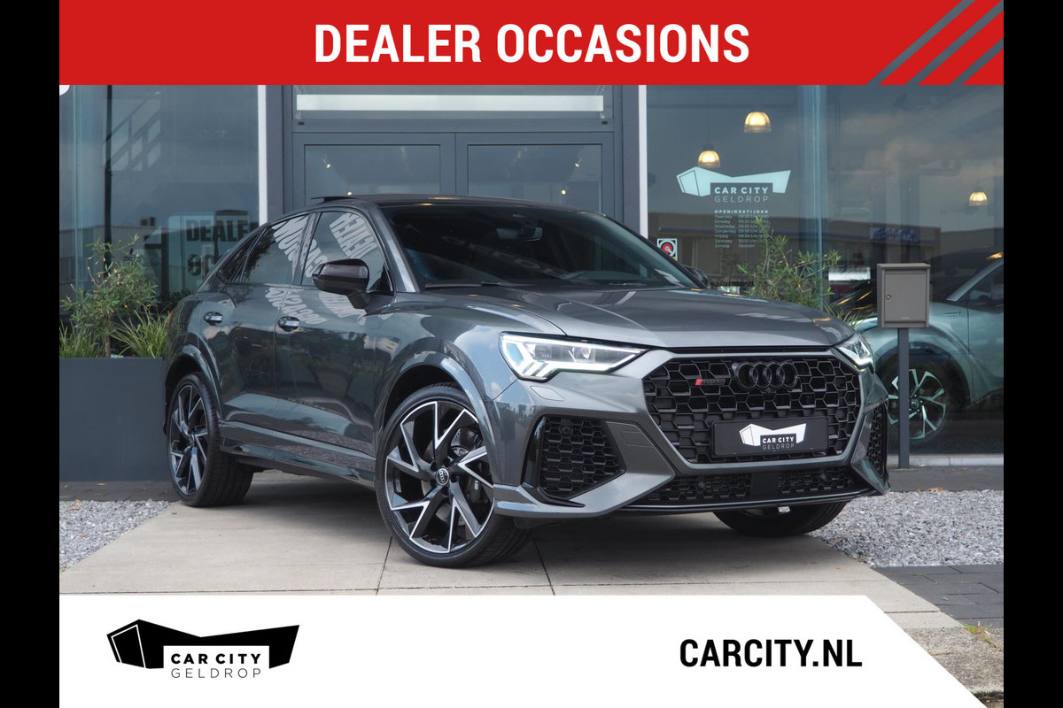 Audi RS Q3 Sportback / RS Stoelen / Sonos / Pano / 360 / Adaptive / Keyless / Ambient / Carbon / Blind spot