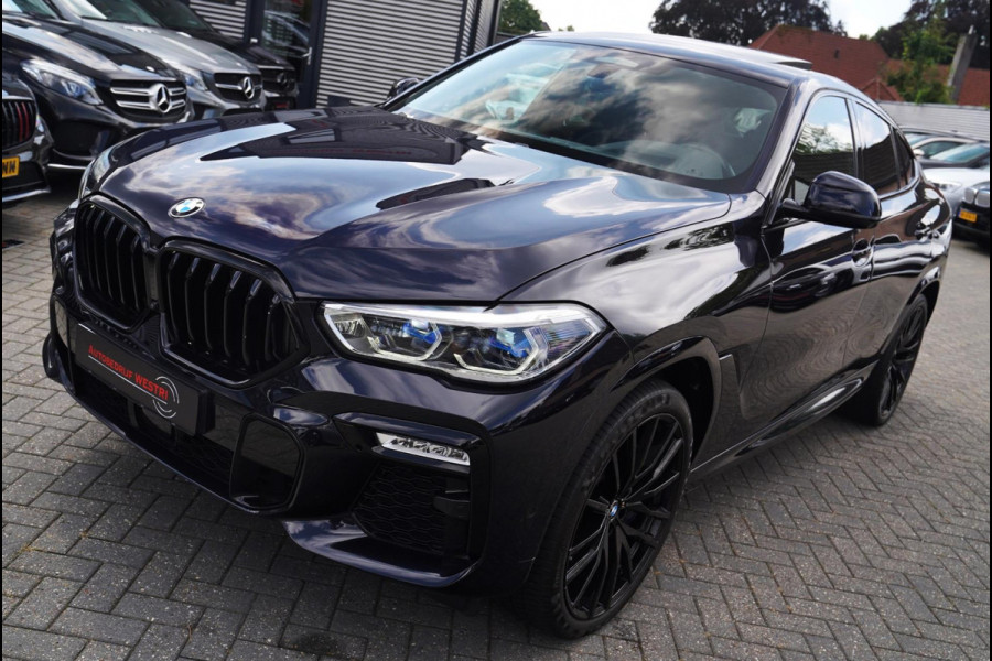 BMW X6 XDrive40i High Executive | Panorama | 360cam | Carbon | Adaptieve cruise control | Kristallen pook | 22 inch | Dealer onder