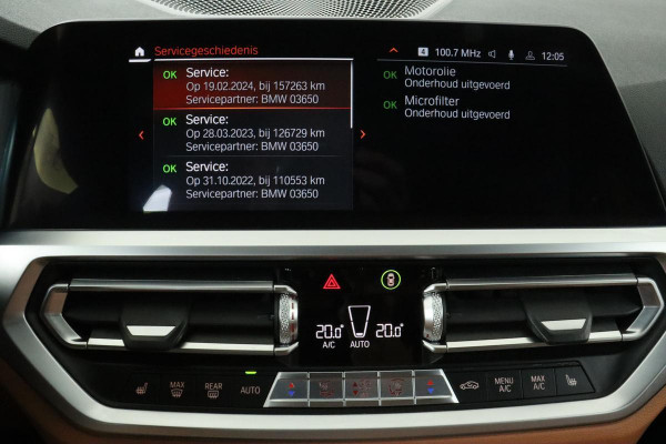 BMW 3-serie 330i M-Sport | Leder | Head-Up | Harman/Kardon | Stoelverwarming | Sfeerverlichting | Live Cockpit | DAB | Sportstoelen | Cruise control | Park Assist | Carplay