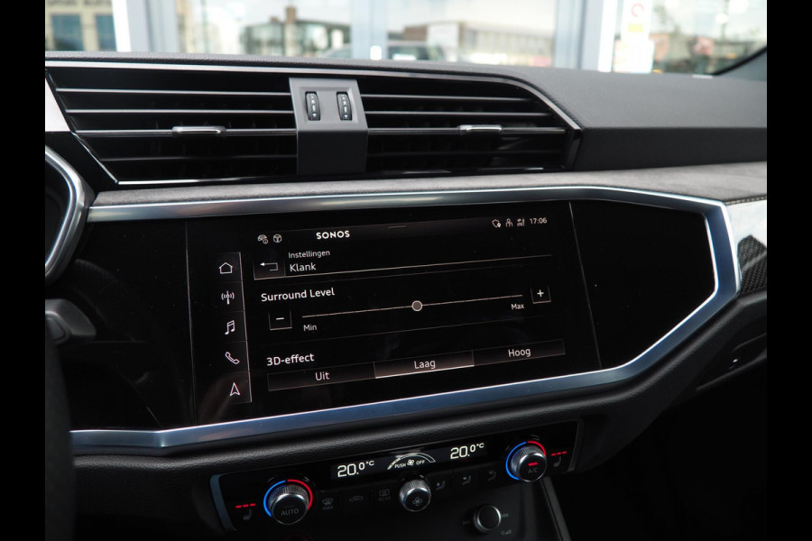 Audi RS Q3 Sportback / RS Stoelen / Sonos / Pano / 360 / Adaptive / Keyless / Ambient / Carbon / Blind spot