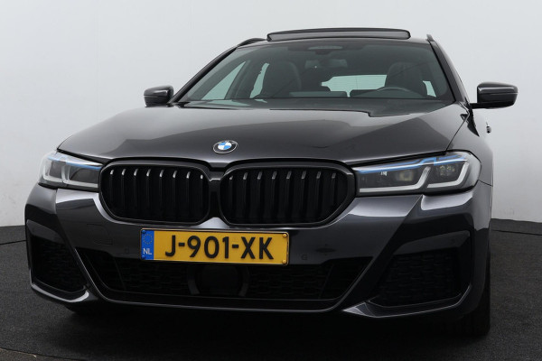 BMW 5 Serie Touring 530i High Executive Edition M-Sport FACE-LIFT (1e Eig, Dealer OnderH, NL-auto, Panorama, Trekhaak, LaserVOLL!)