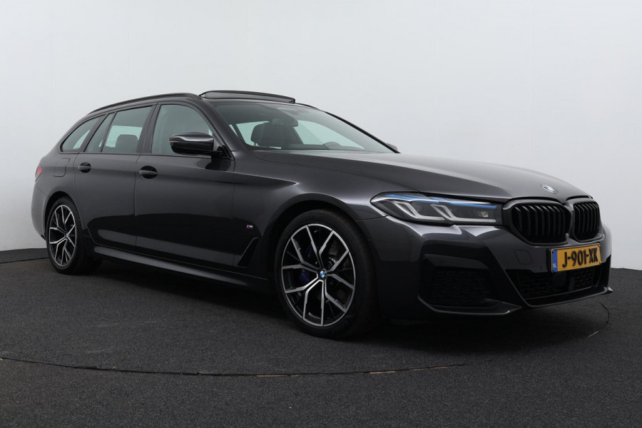 BMW 5 Serie Touring 530i High Executive Edition M-Sport FACE-LIFT (1e Eig, Dealer OnderH, NL-auto, Panorama, Trekhaak, LaserVOLL!)