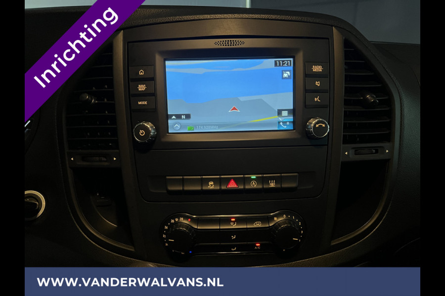 Mercedes-Benz Vito 114 CDI L3H1 Inrichting Euro6 Airco | 2x Zijdeur | Camera | Navigatie | Trekhaak | Cruisecontrol Stoelverwarming, Bijrijdersbank, Leder