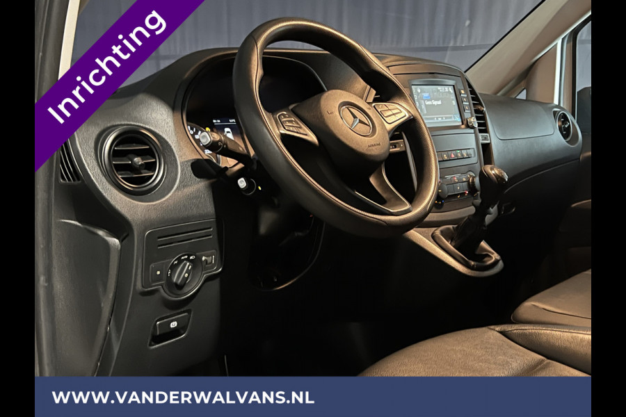 Mercedes-Benz Vito 114 CDI L3H1 Inrichting Euro6 Airco | 2x Zijdeur | Camera | Navigatie | Trekhaak | Cruisecontrol Stoelverwarming, Bijrijdersbank, Leder