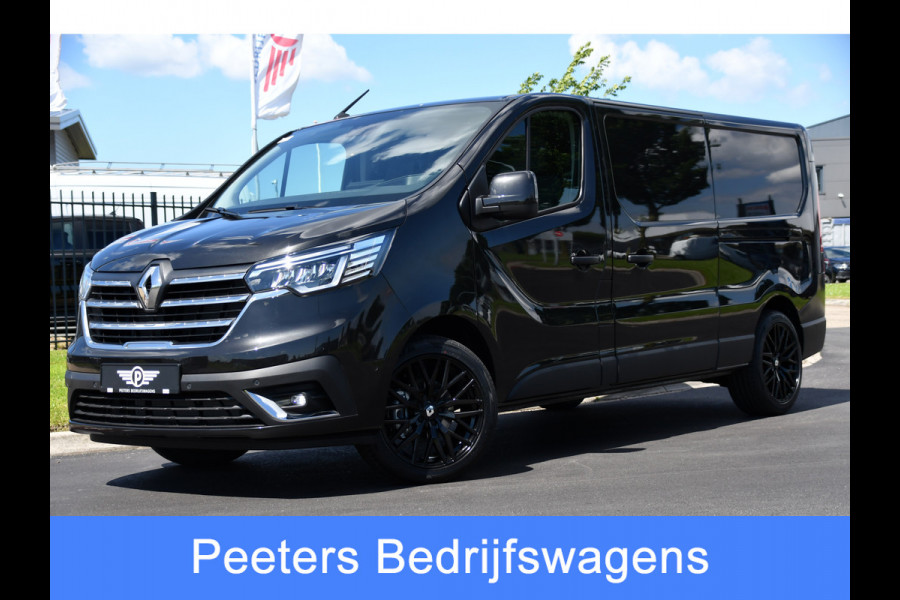 Renault Trafic 2.0 dCi 130 T30 L2H1 Luxe Black Edition Camera, Cruise, 2 x Schuifdeur, Carplay, Multimedia, 130PK,