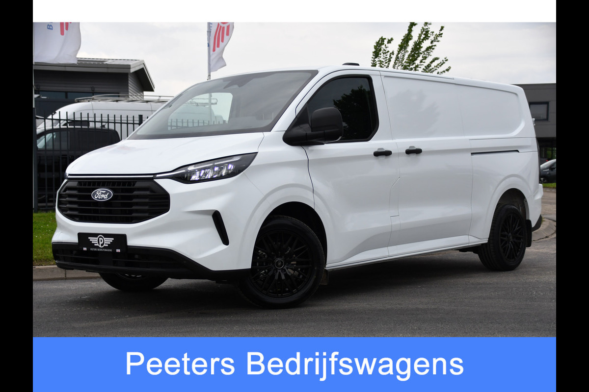 Ford Transit Custom 300 2.0 TDCI L2H1 Black & White Edition Adaptieve Cruise, Camera, Carplay, Multimedia, Sensoren, 2 x Schuifdeur,