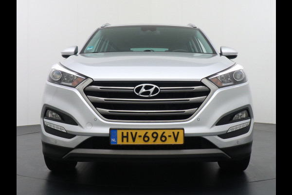 Hyundai Tucson AUTOM.T177pk Leer Camera Navi Trekhaak PDC-a+v Dual-ECC DAB StoelVerwarmd 17" Verkeersbord detectie 1.6 T-GDi Comfort 4WD Spoorwisselassistent Rijstrooksensor Voorruit+Sproeier+wissers-Verwarmd Stoel+bank-Verwarmd Licht+RegenSensor Voetgangersbescherm Privacy-Glas Dashboardvak koeling DBC ESP AWD 4x4 ideale cara EURO6 Orig.NL auto