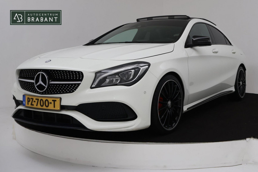 Mercedes-Benz CLA-Klasse 180 AMG Night Edition Plus Automaat (PANORAMADAK, SFEERVERLICHTING, STOELVERWARMING, GOED ONDERHOUDEN)