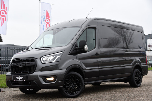 Ford Transit 350 2.0 TDCI L3H2 Limited Raptor Edition Adaptieve Cruise, Camera, 360 sensoren, Multimedia, Carplay, Trekhaak, LED,