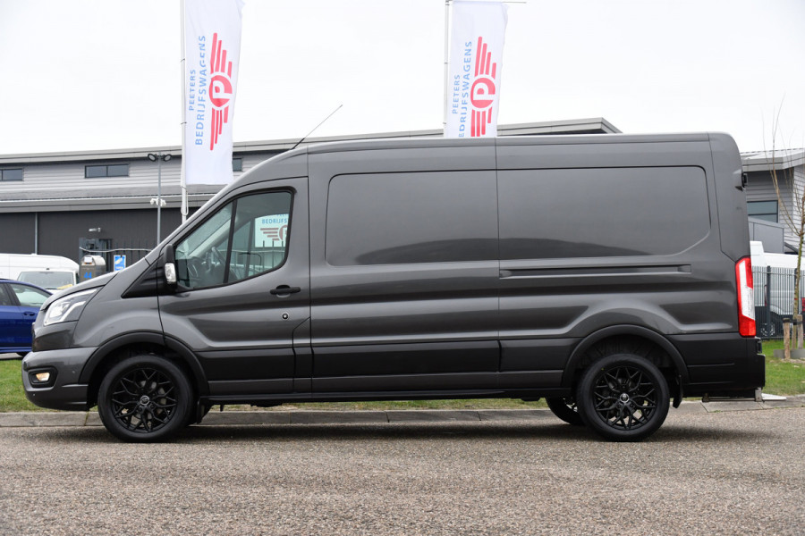 Ford Transit 350 2.0 TDCI L3H2 Limited Raptor Edition Adaptieve Cruise, Camera, 360 sensoren, Multimedia, Carplay, Trekhaak, LED,