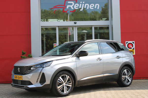 Peugeot 3008 1.6 HYbrid 225PK AUTOMAAT ALLURE PACK | NAVIGATIE 10" TOUCHSCREEN | APPLE CARPLAY/ANDROID AUTO | ACHTERUITRIJ CAMERA | CLIMATE CONTROL | DODEHOEK BEWAKING | CRUISE CONTROL | LED KOPLAMPEN | DAB+ RADIO | KEYLESS ENTRY/START |