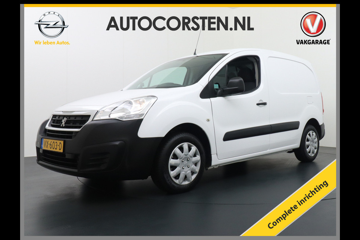 Peugeot Partner HDI 90PK XR BEKS Lades Inrichting Schuifdeur Rechts Airco PDC Cruise Control Bluetooth carkit Elec. Ramen Centrale Vergrendeling Org. NL Auto