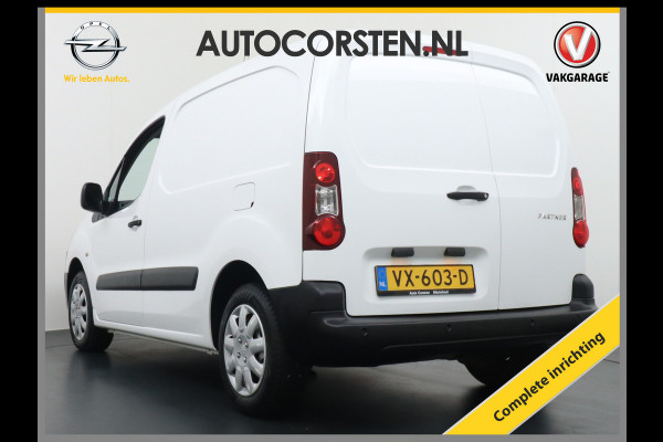 Peugeot Partner HDI 90PK XR BEKS Lades Inrichting Schuifdeur Rechts Airco PDC Cruise Control Bluetooth carkit Elec. Ramen Centrale Vergrendeling Org. NL Auto