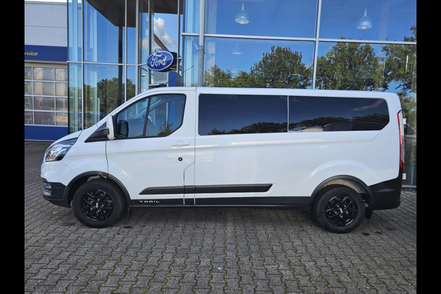 Ford Transit Custom 300 2.0 TDCI L2H1 Trail Glasslook panelen | Raptor grille | Camera | Trekhaak | Leder | Voorruitverwarming | Airco | Cruise control etc.