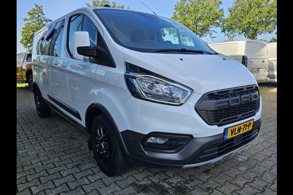 Ford Transit Custom 300 2.0 TDCI L2H1 Trail Glasslook panelen | Raptor grille | Camera | Trekhaak | Leder | Voorruitverwarming | Airco | Cruise control etc.