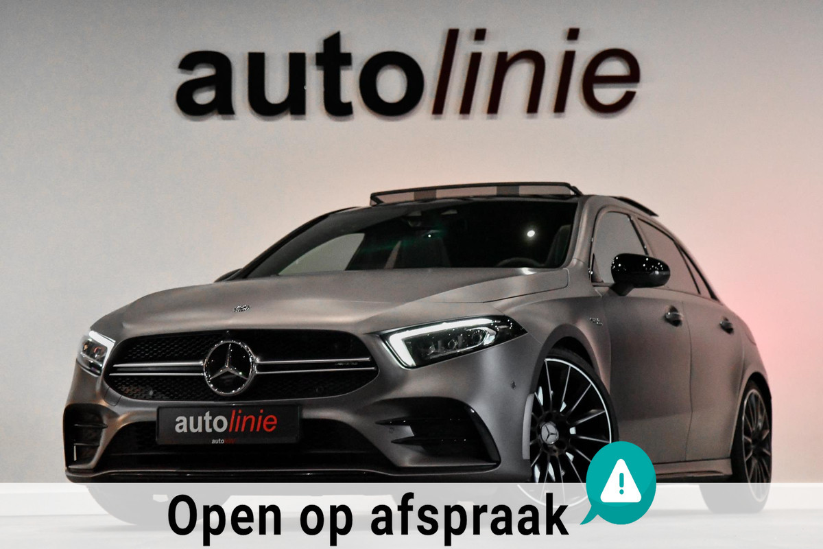 Mercedes-Benz A-Klasse AMG 35 4MATIC. Schaal, Pano, Memory, Distro+, HUD, 360, Keyless, CarPlay!