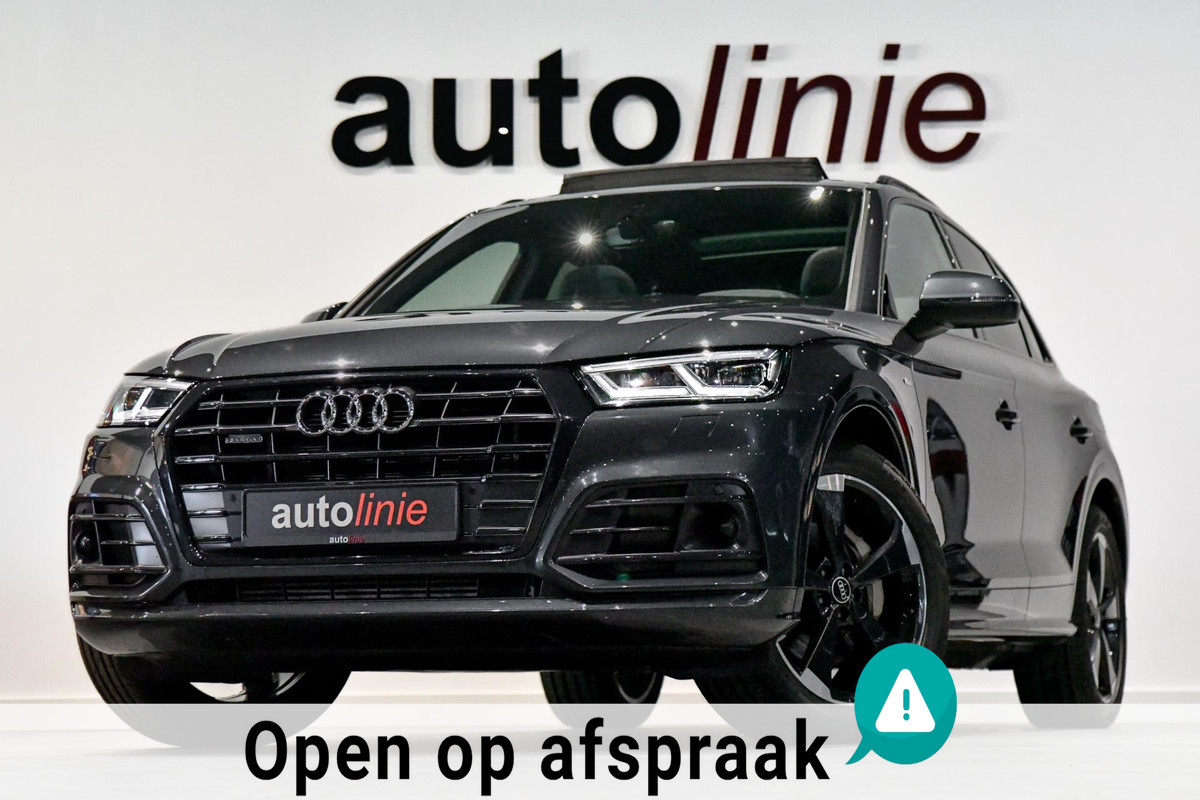 Audi Q5 50 TFSI e quattro S-Line. BTW, Luchtvering, Pano, Memory, ACC, Trekh, Keyless, Camera, Sfeer, CarPlay!