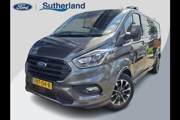 Ford Transit Custom 320 2.0 TDCI L2H1 Sport 185 pk Automaat | Cruise control | Navigatie | Lane assist | Half leder | Stoelverwarming | Airco | Trekhaak | Zéér compleet!